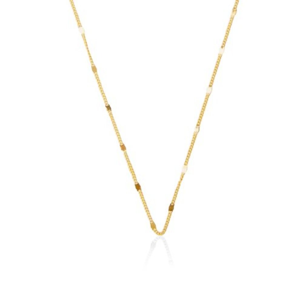 NWT Amanda Curb Chain Necklace // 14k Italian Gold Vermeil (18")